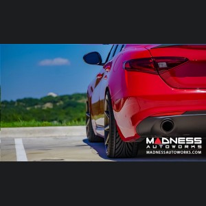 Alfa Romeo Giulia Performance Exhaust - 2.0L - MADNESS - Monza - Stainless Steel Tips